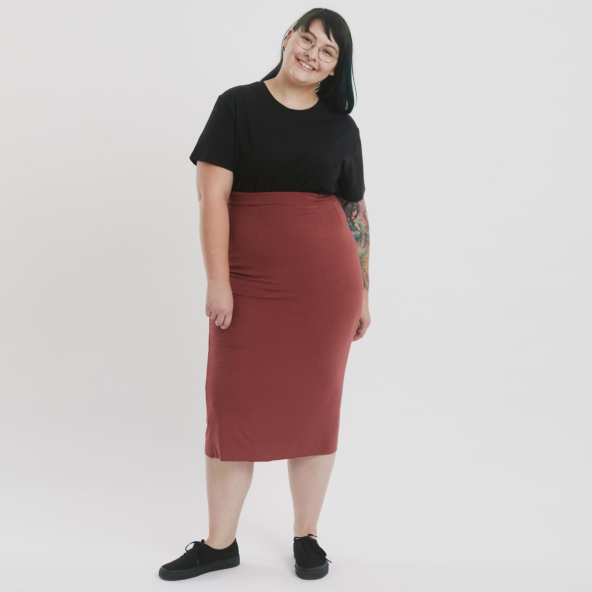 High waisted pencil outlet skirt queen size